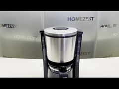 Homezest CM-338B ketel kaca rumah 12 cangkir mesin kopi penyaring listrik